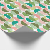 Papierblätter mit moderner Geometrie Geschenkpapier (Ecke)