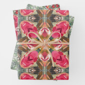 Papierblätter - modernes Weihnachtsdesign Geschenkpapier Set (Beispiel)