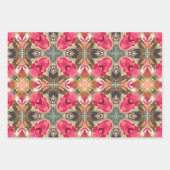 Papierblätter - modernes Weihnachtsdesign Geschenkpapier Set (Vorderseite)