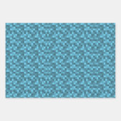 Papierblätter "Pixelmuster" Var03 Geschenkpapier Set (Vorderseite)