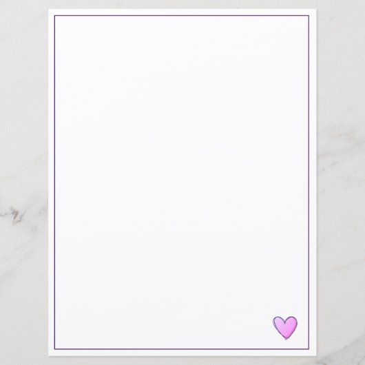 Papierblätter - rosa Miami - Herz (Vorderseite)