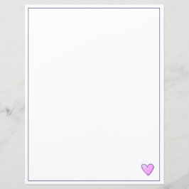 Papierblätter - rosa Miami - Herz