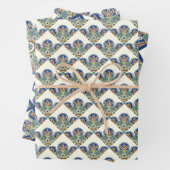 Papierblätter, Set von 3 Geschenkpapier Set (Beispiel)