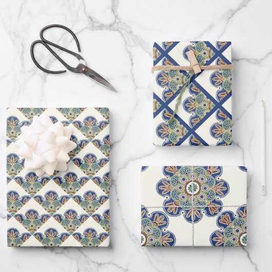 Papierblätter, Set von 3 Geschenkpapier Set (Vorderseite)