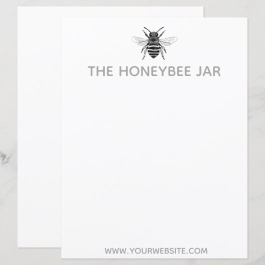 Papierblätter - The Honeybee Jar (Vorne/Hinten)