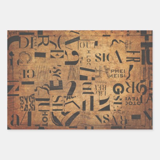 Papierblätter zum Dekodieren, Collage usw. Geschenkpapier Set (Vorderseite)