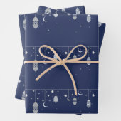 Papierblätter zum Entwerfen von Eid Geschenkpapier Set (Beispiel)