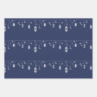 Papierblätter zum Entwerfen von Eid Geschenkpapier Set