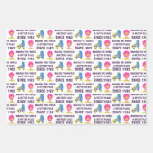 Papierblätter zum Geburtstag der 80er Jahre Geschenkpapier Set (Vorderseite 3)