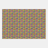 Papierblätter zum Geburtstag der 80er Jahre Geschenkpapier Set (Vorderseite 2)