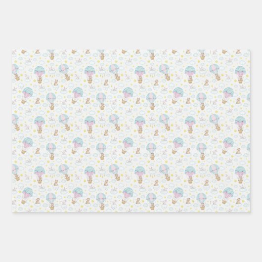 Papierblätter zum Geburtstag machen Geschenkpapier Set (Vorderseite)