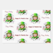 Papierblätter zum Geburtstag von St. Patrick Geschenkpapier Set (Vorderseite 2)