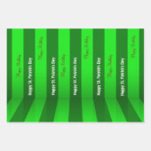 Papierblätter zum Geburtstag von St. Patrick Geschenkpapier Set (Vorderseite)