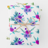 Papierblätter zum Muster von Bouquet Geschenkpapier Set (Beispiel)