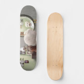 Papierblätter zum Umhüllen von Barbergeschäften Skateboard (Vorderseite)