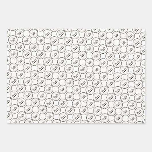 Papierblätter zum Vatertag Geschenkpapier Set (Vorderseite 2)