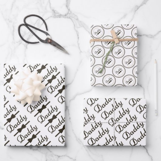 Papierblätter zum Vatertag Geschenkpapier Set (Vorderseite)