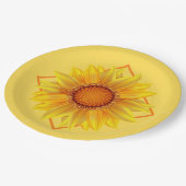 Papierblume Teller (Schrägansicht)