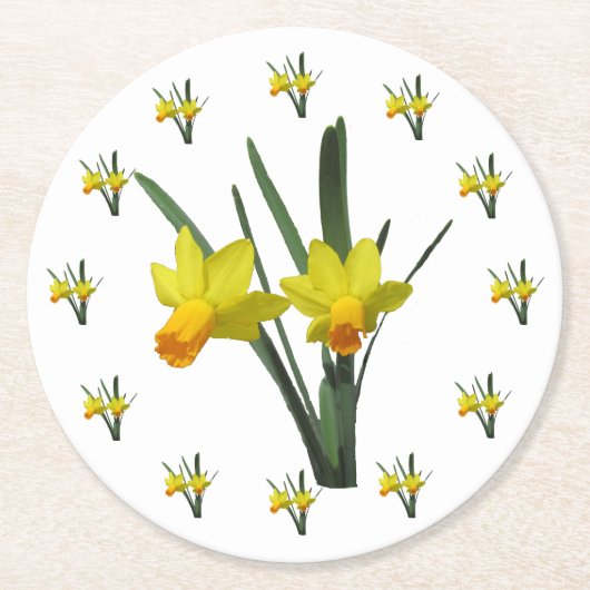 Papierblüten - Untersetzer (Vorderseite)