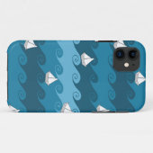 Papierboot-Muster Case-Mate iPhone Hülle (Rückseite (Horizontal))
