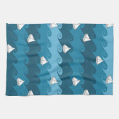 Papierboot-Muster Handtuch (Horizontal)