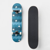 Papierboot-Muster Skateboard (Vorderseite)