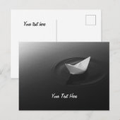 Papierboot-Odyssee Postkarte (Vorne/Hinten)