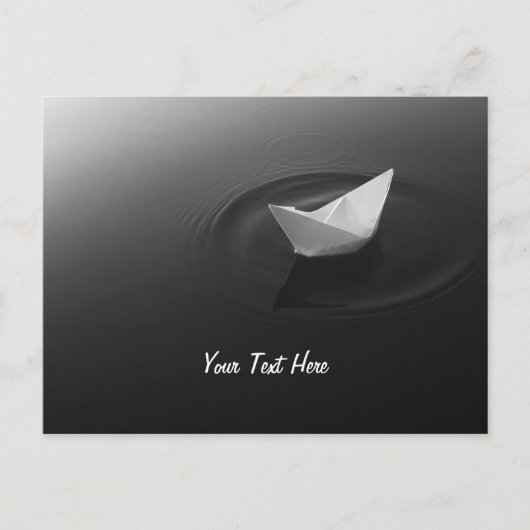 Papierboot-Odyssee Postkarte (Vorderseite)
