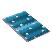 Papierbootmuster Notizblock (Rechte Seite)