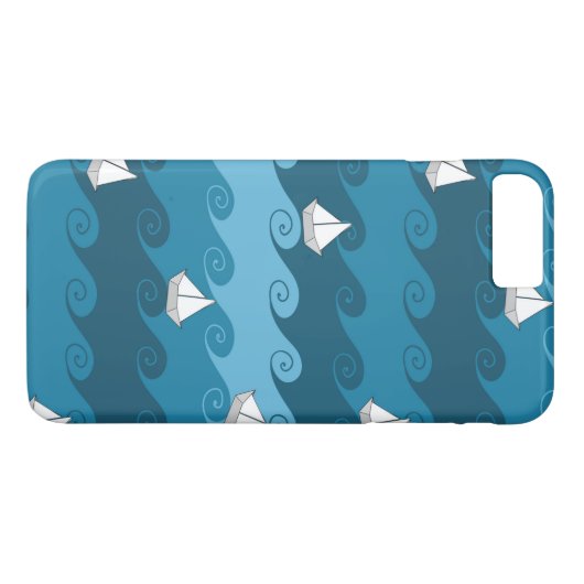 Papierboots-Muster Case-Mate iPhone Hülle (Rückseite (Horizontal))