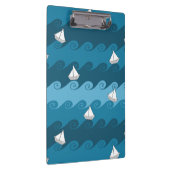 Papierboots-Muster Klemmbrett (Rechts)