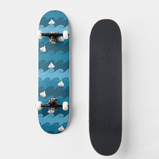 Papierboots-Muster Skateboard (Vorderseite)