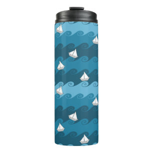 Papierboots-Muster Thermosbecher