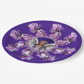 Papierbowle für lila Soul Pappteller (Schrägansicht)