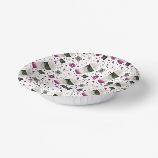 Papierbowle Pappteller (Gewinkelt)