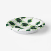 Papierbowle und Teller | Dekor des extravaganten P (Gewinkelt)