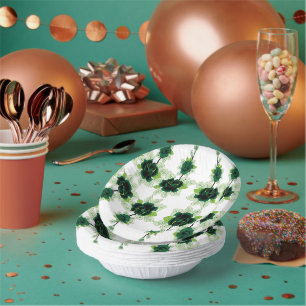 Papierbowle und Teller   Dekor des extravaganten P