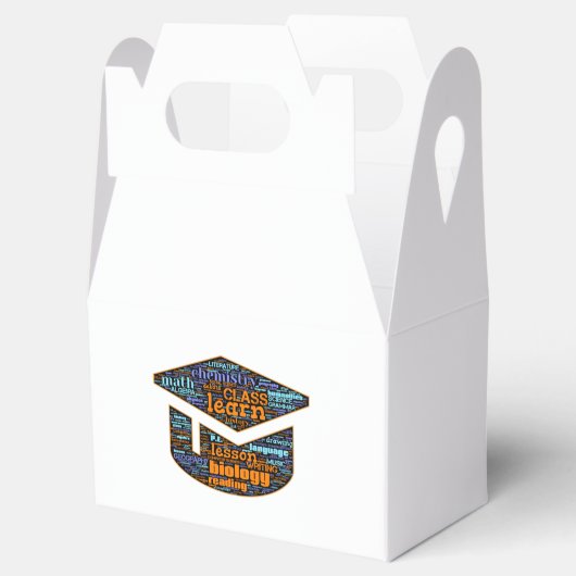 Papierbox - Word Cloud Geschenkschachtel (Geöffnet)