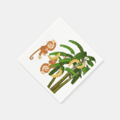 Papierbücher, Bananenbaumaffen Serviette (Ecke)