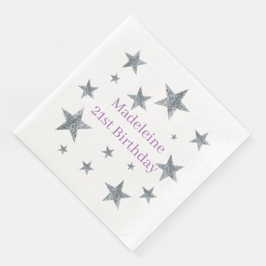 Papierbücher - Folien - Stars anpassen Serviette (Ecke)