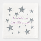 Papierbücher - Folien - Stars anpassen Serviette (Vorderseite)