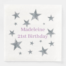 Papierbücher - Folien - Stars anpassen Serviette