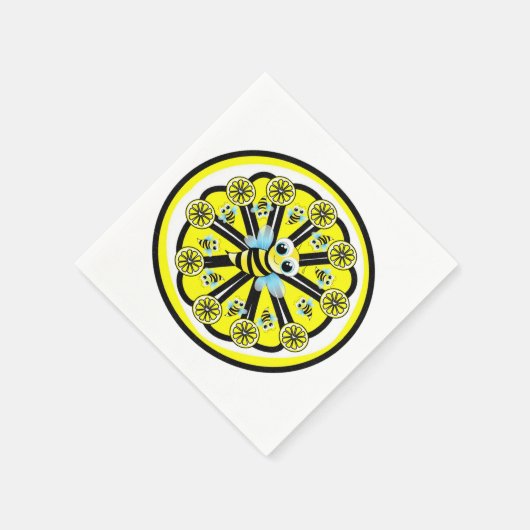 Papierbücher, Goldbarren-Zitronen Serviette (Ecke)