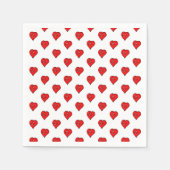 Papierbücher Napkins, Liebe des Roten Herzens, Nap Serviette (Vorderseite)