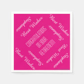 Papierbücher, Party für die Wiederholung von Bezei Serviette (Vorderseite)