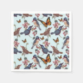 Papierbücher, Schmetterlingsvögel Vintag Serviette (Vorderseite)