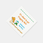 Papierbügel, Frosch, Mushroom-Ribbit Serviette (Ecke)