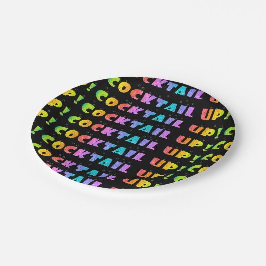 PAPIERCOCKTAIL TELLER - COCKTAIL UP! (Schrägansicht)