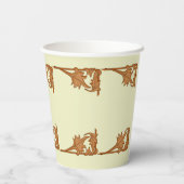 Papiercup - Blätter mit Eisenhülse Pappbecher (Rückseite)