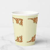 Papiercup - Blätter mit Eisenhülse Pappbecher (Rechts)